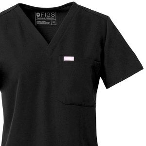 WOMAN’S BLACK CATARINA ONE POCKET SCRUB TOP